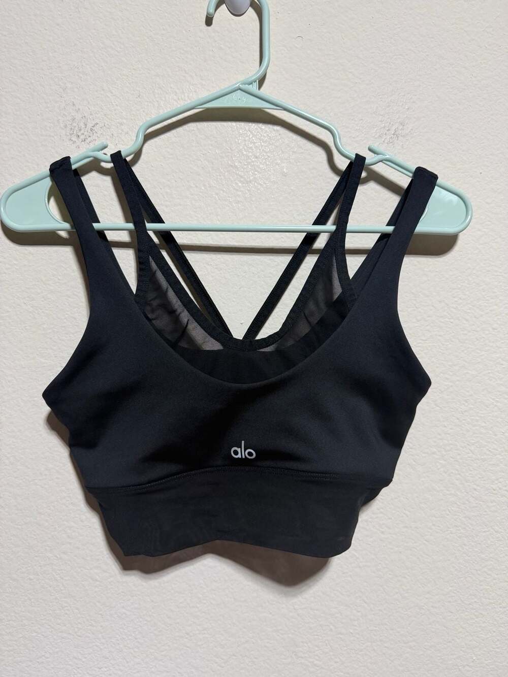 ALO Yoga Black Strappy Sports Bra